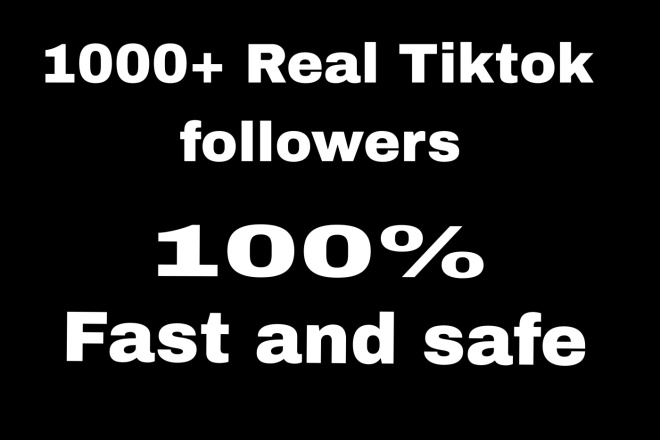 1000+ реальных подписчиков в TikTok. Кворк