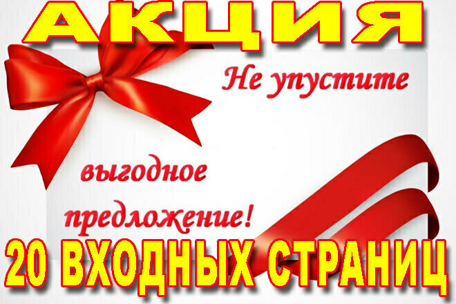 2000 визитов на 20 входных страниц