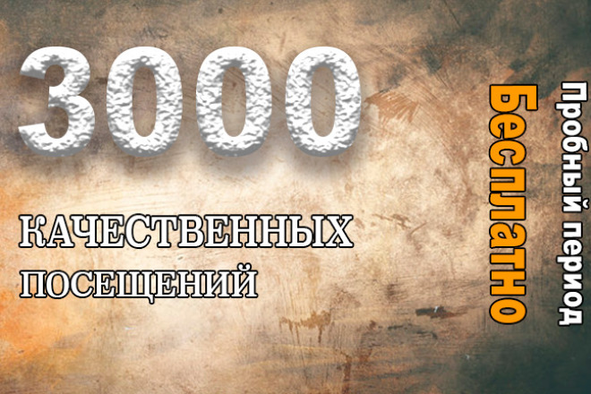 3000 посещений с Поведенческими факторами