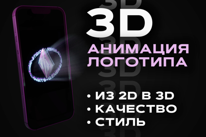 3D анимация Вашего логотипа