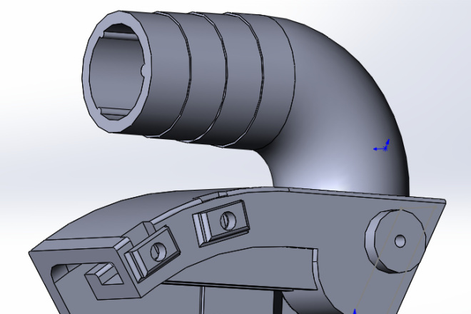 3D-модель одной детали в программе SolidWorks