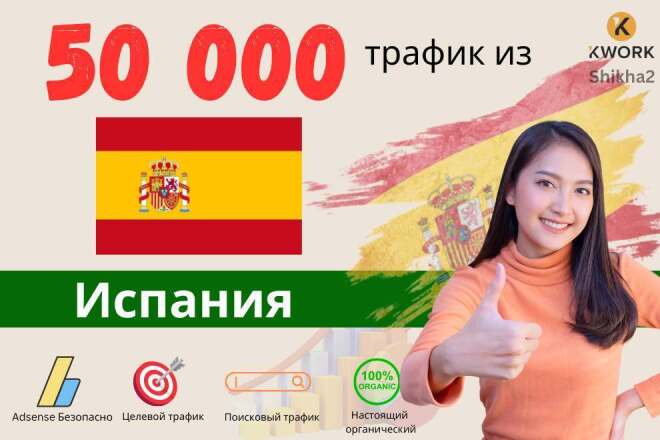 50 000 органического веб-трафика из Испании за 10 дней