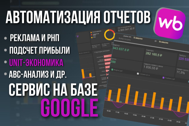 Аналитический сервис, дашборд для Wildberries. Решение по подсчетам