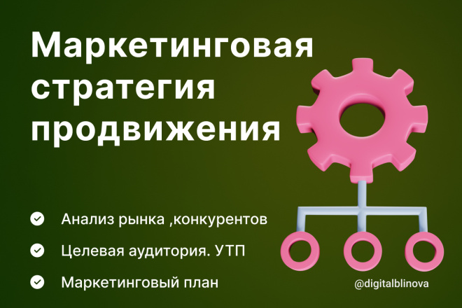 Анализ рынка, маркетинговая стратегия продвижения, план маркетинга