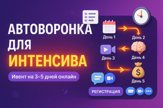 Автоворонка продаж для интенсива - продающий ивент на 3-5 дней