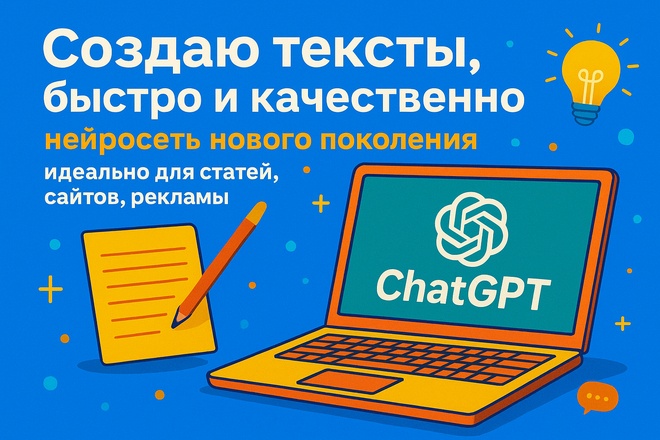Быстрое и качественное создание текстов