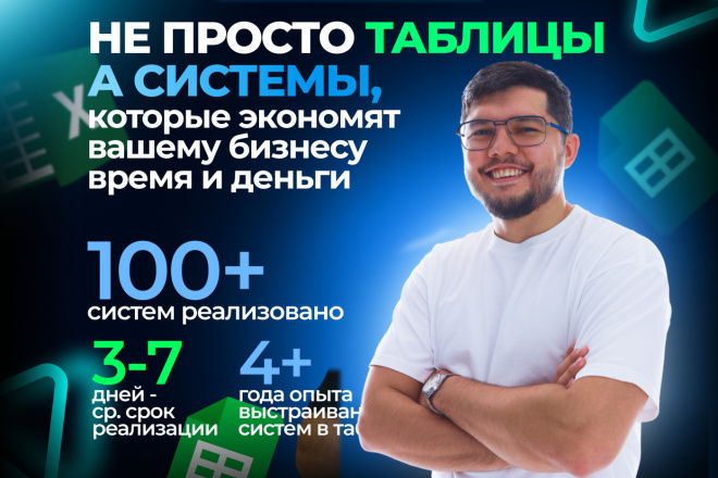 Excel + Google таблицы, автоматизация бизнеса