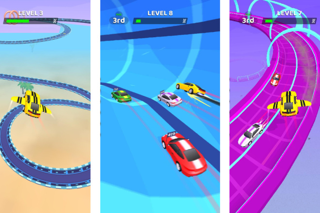 Игра на Unity. Готовый проект Android и IOS - Turbo Race