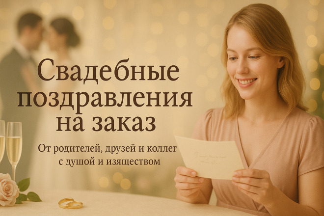 Изысканные свадебные поздравления от родителей, друзей и коллег