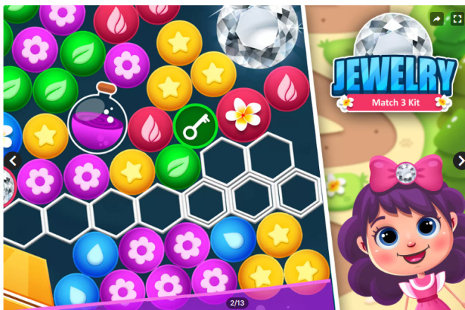Jewellery match С поддержкой 6 рекламных сетей