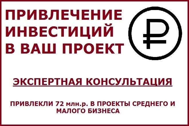 Консультация по привлечению инвестиций в Ваш Проект