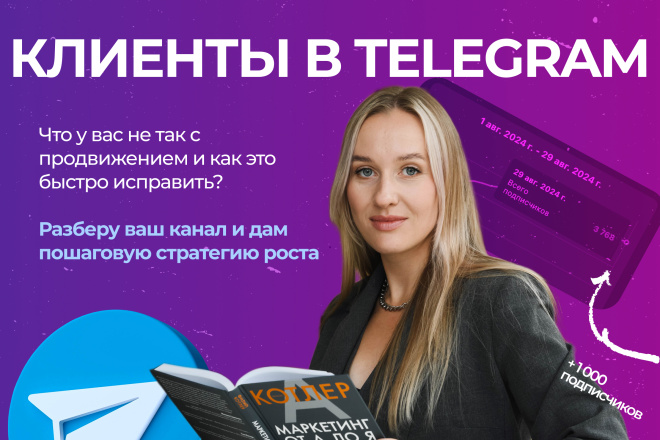 Консультация: продвижение канала в Телеграм. Реклама в ТГ