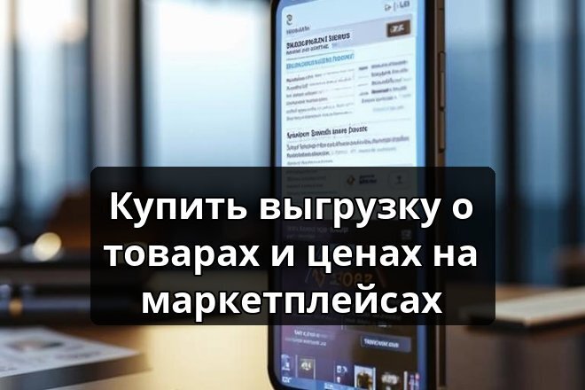 Купить выгрузку о товарах и ценах на маркетплейсах