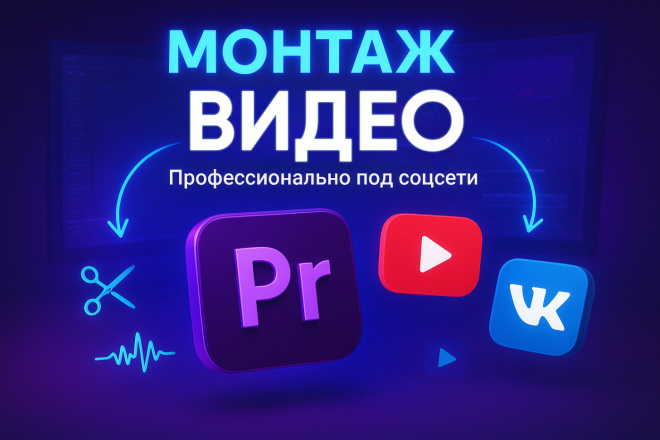 Монтаж YouTube Shorts, TikTok, Вк Клипы