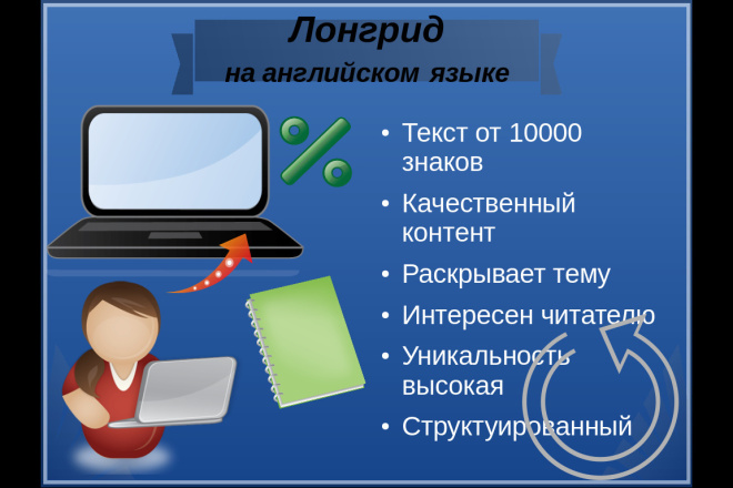 Напишу лонгрид на английском языке