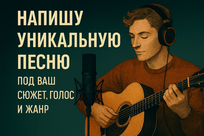 Напишу уникальную песню под ваш сюжет и жанр