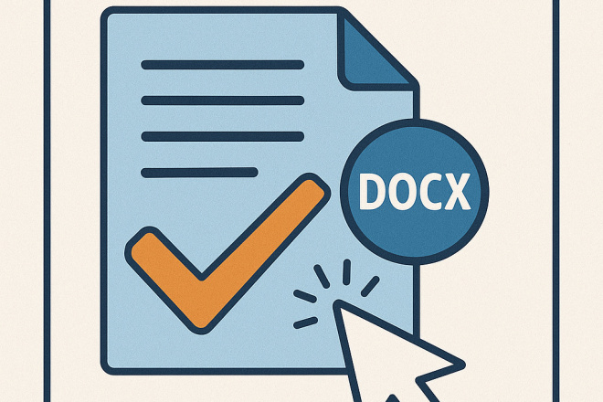 Оформить WORD файл - DOCX, DOC