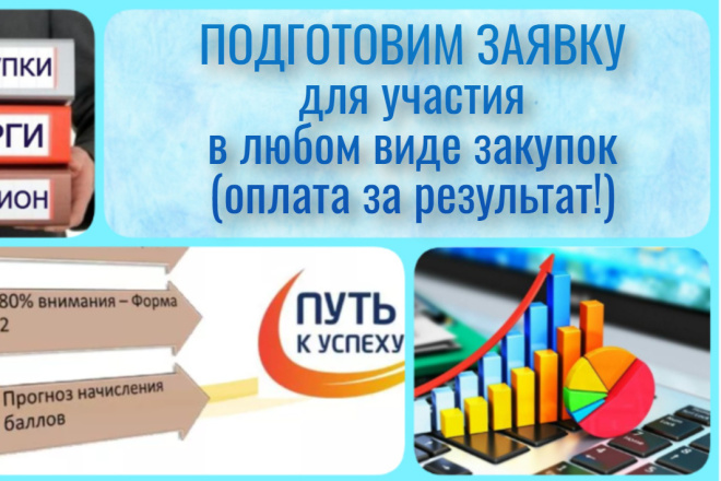 Подготовка заявки на участие 44-ФЗ, 223-ФЗ и коммерческие торги