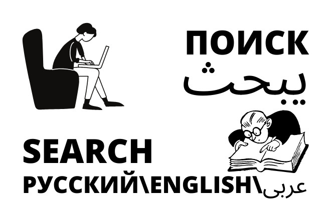 Поиск информации для научной работы, сайта, книги на разных языках
