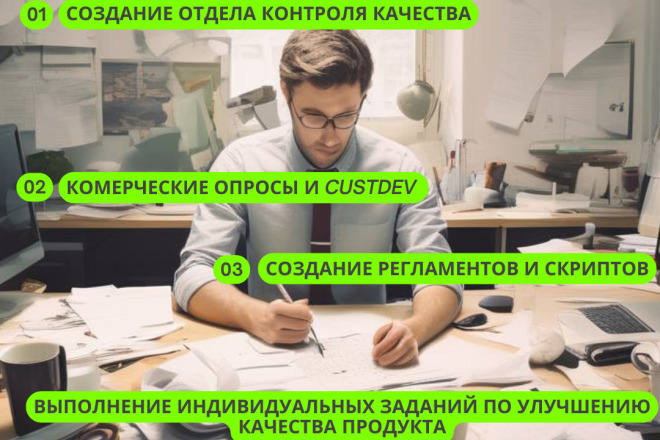 Проведение CustDev опроса, получение обратной связи, контроль качества