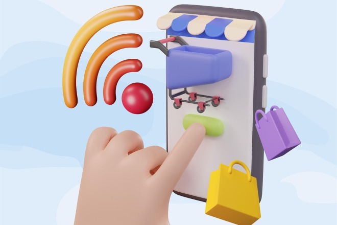 Шаблон онлайн-магазина сделанный для Telegram mini app