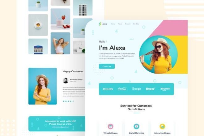 Создам сайт портфолио на Вордпресс