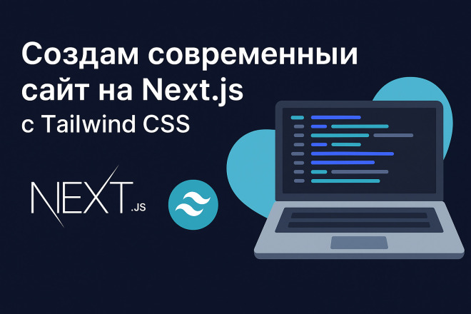 Создам современный профессиональный сайт на React, Next.js и Node.js