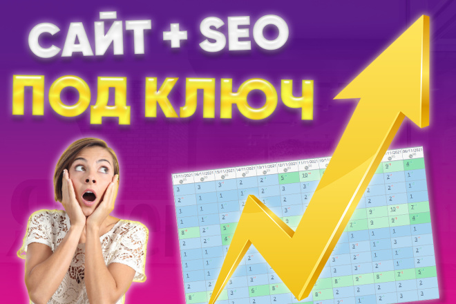 Создание сайта под ключ + СЕО оптимизация