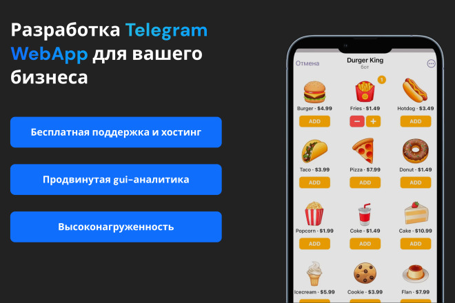 Создание Telegram WebApp для вашего бизнеса
