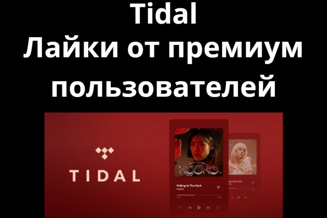 Tidal - Лайки от премиум пользователей