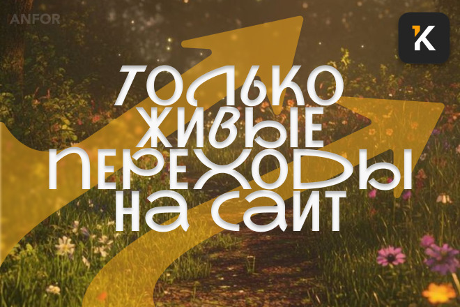 Только живые переходы на сайт