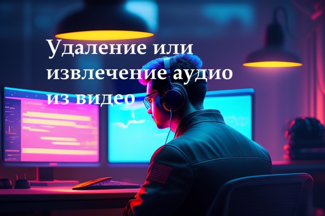 Удаление или извлечение аудио из видео