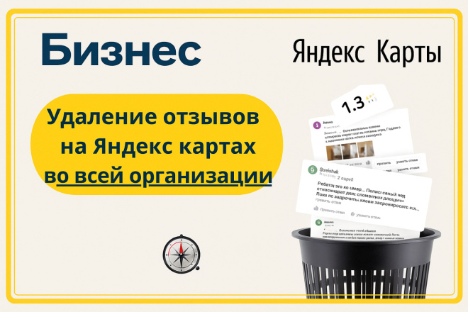 Удаление отзывов Яндекс карты