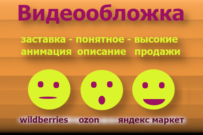 Видеообложка для известных торговых площадок