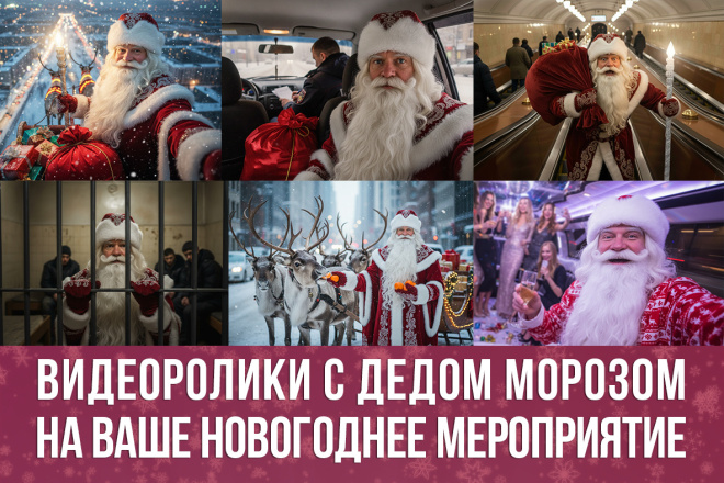 Видеоролик с Дедом Морозом для вашего новогоднего мероприятия